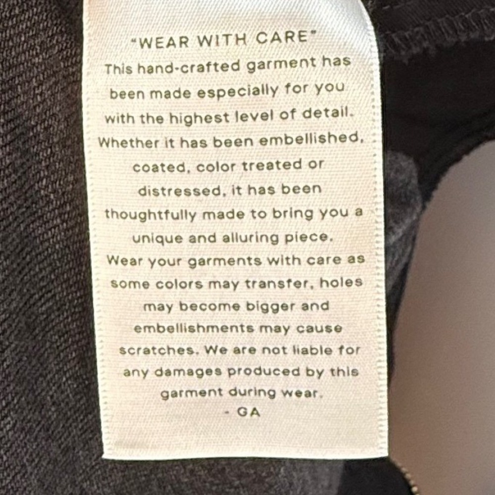 NWT GOOD AMERICAN Girlfriend Jeans, High Rise, Straight, Black Wash, Size 13/31 - Picture 12 of 12